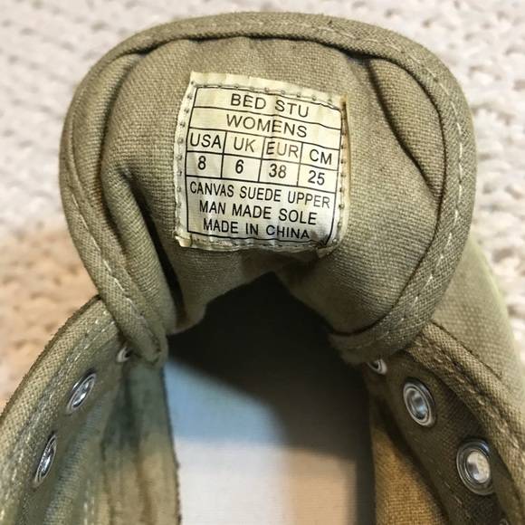 SOLD BED STU Distressed Canvas Sneaker • Size 8 - Picture 6 of 6